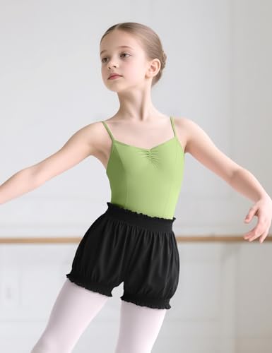 Daydance Girls Pumpkim Shorts for Dance, Ballet, Athletic Silk Casual Bloomers Bud Pants2