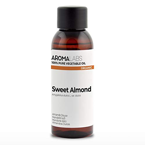 ORGANIC - SWEET ALMOND Oil - 50mL - 100% Pure, Natural, Cold Pressed and AB Certified - AROMA LABS
