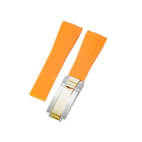 [���X] �����b�N�X 20 21 �~�����[�g���u���b�N���o�[�X�g���b�v�X�e�����X�|�t�H�[���h�o�b�N���V���R�����v�o���h�ɓK��(Orange-Steel gold-Z9)