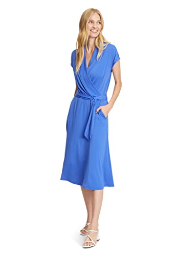 Preisvergleich Produktbild Betty Barclay Damen Jerseykleid mit Bindegürtel Adria Blue,46