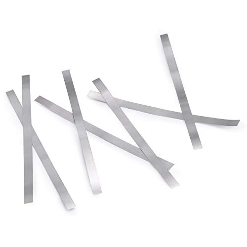 Image of Pure Nickel Strips for Batteries- 99.6% Purity 100pcs 0.15x5x100mm Nickle Tabs for 18650 High Drain Battery Packs, Lipo, Nimh, Nicad, Nicd Battery Spot Welding and Soldering