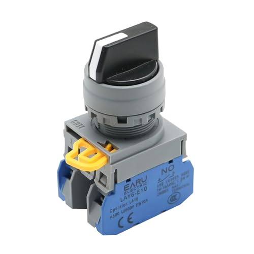 Interrupteur à bouton-poussoir LAY6 22mm rotatif autobloquant 1NC pour panneau