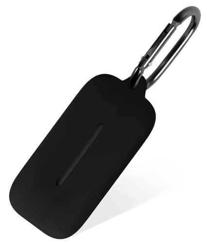 Geiomoo Soft Flexible Silicone Case for Sony WF-C510, Scratch Resistant Protective Cover with Carabiner (Black)