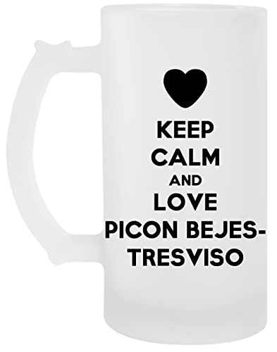 Keep Calm And Love Picon Bejes-Tresviso Transparente Cerveza Taza Transparent Beer Mug