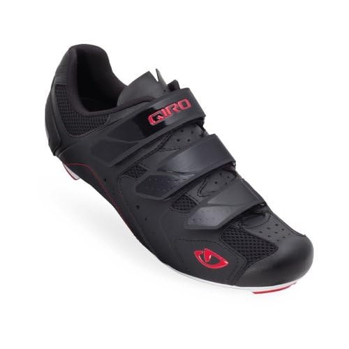 Giro Mens Treble Road Bike Cycling Shoes SPD SL and SPD Compatible Black/White/Red - 44.5 US 11
