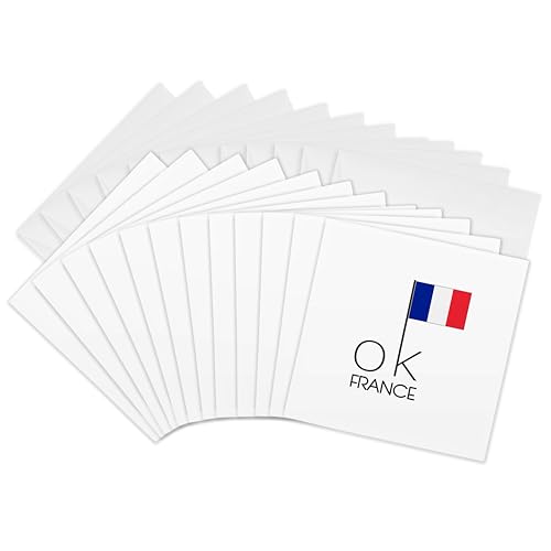 Cartes de vœux France | Évitez les pannes d'inspiration avec ce lot de 12 cartes carrées