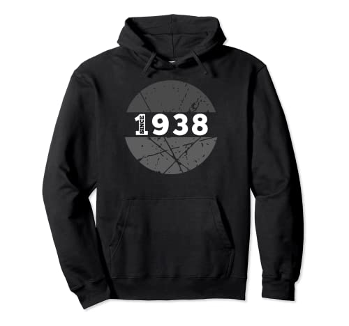 Desde 1938 Hombres Mujeres 1938 BDay Born in 1938 Retro Birthday Sudadera con Capucha