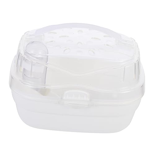 VANZACK Hamster Reisekäfig Aus Kunststoff Atmungsaktiv Tragbare Hamsterbox Kleinkäfig Für Hamster Und Andere Kleintiere Sichere Transportbox Leicht Zu Reinigen