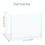 3 Gallon Glass Fish Tank, Easy to Maintain Small Aquarium for Betta/Goldfish/Snails/Shrimp and Aquatic Planting. - Image 3