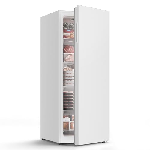 ICEVIVAL Upright Freezer, 11.0 Cu. Ft, Commercial Certified, Convertible 4-in-1 Refrigerator/Freezer, Garage Ready Stand Up Freezer, Freestanding Design for Home Kitchen Basement