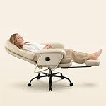FLEXISPOT – FLEXISPOT LunoX 2-in-1 Chefsessel Bürostuhl mit Fußstütze Be