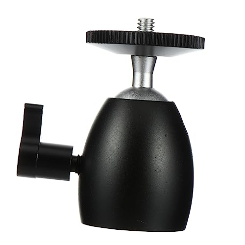 DOITOOL 2pcs 1/4 Inch Camera Adapter Small Ball Head for Camera Tripod Mount Adapter 360 Degree Swivel