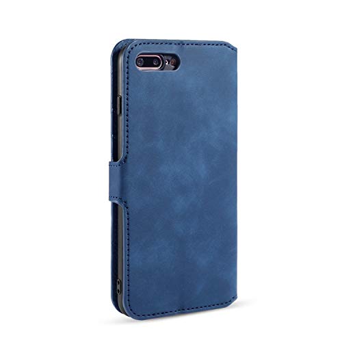 Ueebai Case For Iphone Se 2022 5G/Iphone 7/Iphone 8/Iphone Se 2020,Luxury Pu Leather Case Vintage Wallet Flip Cover [Card Slots] [Magnetic] Stand Folio Shockproof Protection For Iphone Se3/Se2 - Blue #TOP6