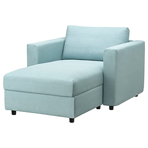 Ikea VIMLE Chaise longue, Saxemara azul claro