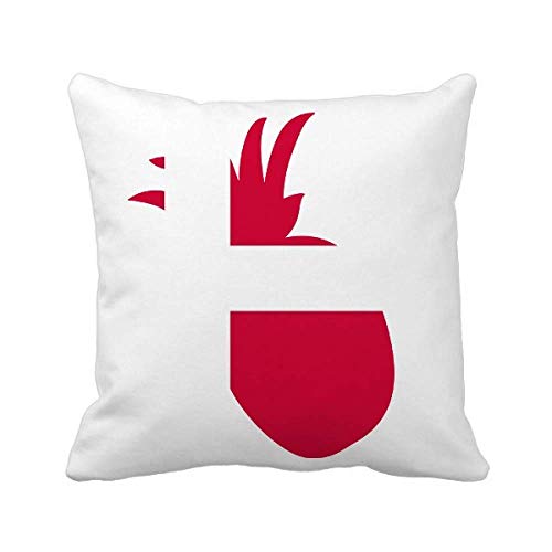 Coussin Ananas Danemark drapeau européen pour décoration de canapé