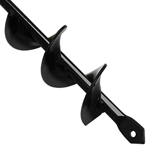 Linkhood Garden Auger - Rapid Planting Bulb & Bedding Auger for 3/8" Hex Drill (1.8x15 in/4.6 x37 cm)