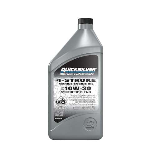 Quicksilver 10W-30 4-Stroke Synthetic Marine Engine Oil 1 Quart
