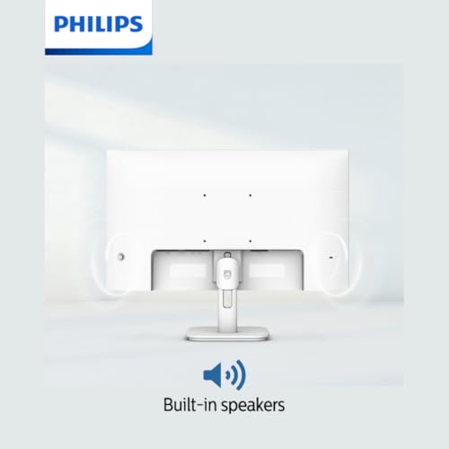Image of PHILIPS 27E1N1100AW 27 inch Full HD Monitor, White Body, 100Hz Refresh Rate, 1ms, IPS, Low Blue, Easy Read Mode, HDMI, VESA Mount, Built-in Speakers, AMD FreeSync, Cable Management Design