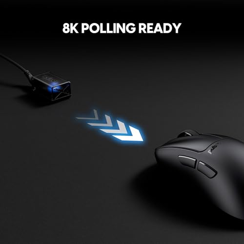 Image of Pulsar Gaming Gears Xlite Crazylight Wireless Gaming Mouse, Ultra Lightweight 1.45 oz (41g), Optical Switch, 32000 DPI, 750 IPS, XS-1 Sensor, 8k Compatible (Jet Black)