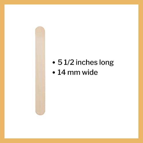 mckesson tongue depressors 5000 count junior size non-sterile wood unflavored splinter-free 55 in - use for medical arts crafts spa - 500 count pack of 10