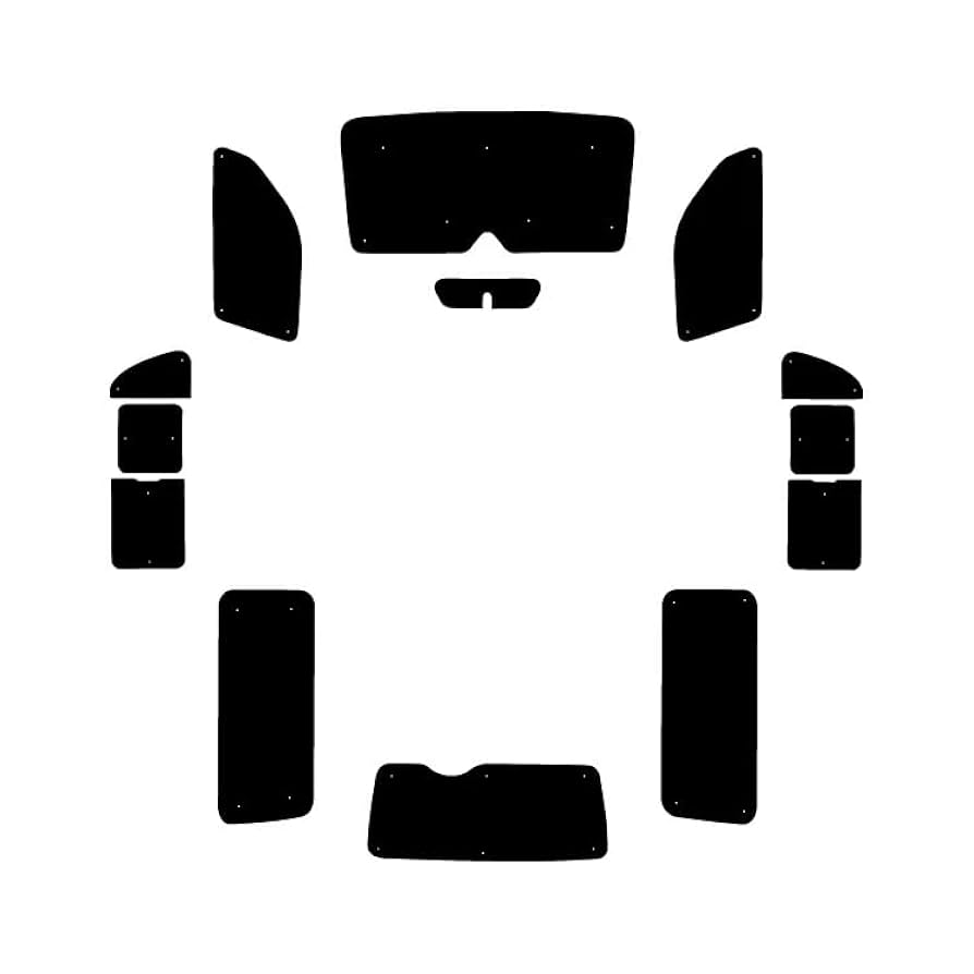 ハイエース200系　サンシェード1台分　フルセット 国産/1台フルセット ハイエース 200系 ワイド W-GL 1~8型