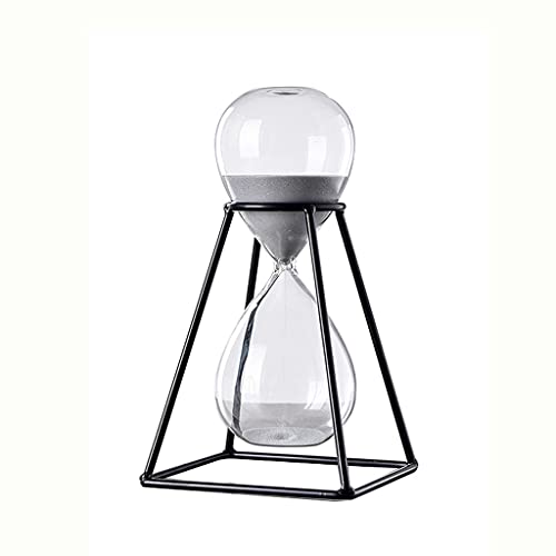 Sanduhr-Timer aus Metallrahmen mit hohem Borosilikatglas, 30 Minuten,...