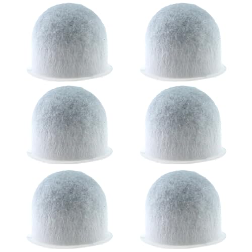 TAODAN 6PCS Coffee Machine Activated Carbon Water Filter Replacement 2.5×3.4cm Descaling and Odour Removing Filter Small Appliance Part