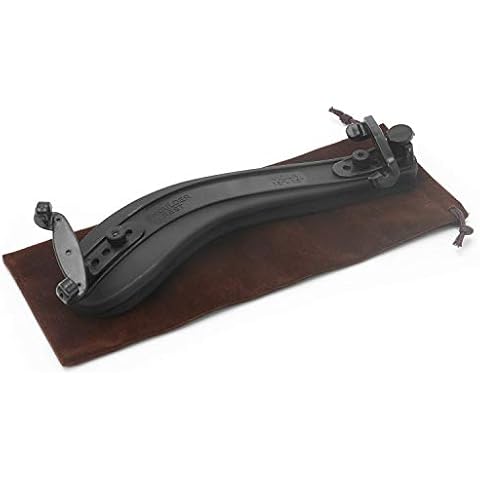 STYDDI Viola Shoulder Rest for 15” - 16.5” Violas, High Strength Sponge of 0.8cm Thickness Collapsible and Height Adjustable Feet, Black Cover