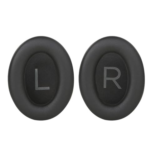 Hsthe Sea Headphones Replacement Earpads by Soft Protein Leather Replacement Ear Pads Cushions for Bose QC35 QC25 QC15 Soundlink/Soundtrue (Black) - Image 2