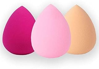 3 قطع من اسفنجات المكياج المرنة لمزج كريم الاساس ومستحضرات التجميل والكونسيلر