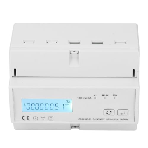 Compteur d'énergie triphasé WiFi wattmètre télécommande moniteur de puissance KWh AC400V - 3