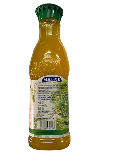 Image of Mala's Crush Pet Bottle Natural and Real Fruit Extracts Pet Bottle, Pineapple, 1000 Gram