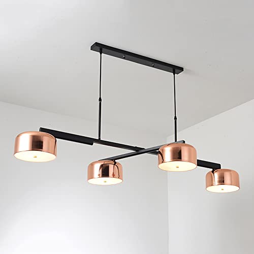 Lustre LED pour table à manger contre la fatigue visuelle avec suspension de cuisine réglable
