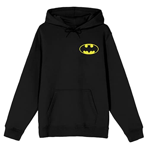 DC Comic Book Batman Logo Men's Black Hooded Sweatshirt
