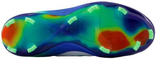 New Balance Women's Velov4 Molded Fastpitch Softball Cleats White/Navy Medium 6.5 - Image 3