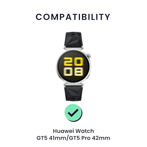 kwmobile 2X Sportarmband kompatibel mit Huawei Watch GT5 41mm / GT5 Pro 42mm / Watch GT4 41mm Armband - Fitnesstracker Band Set aus TPU Silikon