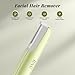 BNU Dermaplane Razor for Women, Face Razor for Women with 10 Replaceable Blades - Face Exfoliation Razor - Body Peach Fuzz Removal - Eyebrow Shaper - Sonic Edge Technology Dermaplaning Tool - Green
