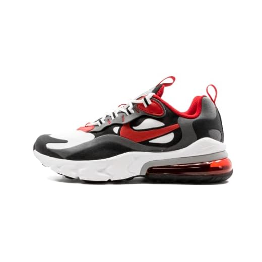 Nike AIR Max 270 React (GS), Chaussure de Course, Multicolore Iron Grey Univ Red Black White, 39 EU