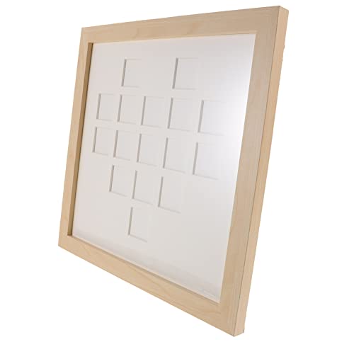 Garneck Blank Wooden Picture Frame 16 Love Shape Diy Frame Oil Painting Craft for Kids Adults Present