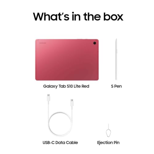 Image of Samsung Galaxy Tab S10 Lite 10.9 inch Tablet, 256GB Coral + 27-Month Axiom Care