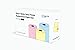 Knectek Smart Sticky Note Paper Roll - Assorted Color 3-Roll Pack (Yellow x1, Blue x1, Pink x1), 3 1/8 inch x 52'