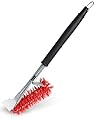 NATUREKIT Nylon Grill Brush and Scraper,Heavy Duty Safe Grill Brush with No Wire Bristles for Outdoor Grill,18 Inch BBQ Grill Cleaning Brush Kit,Universal Fit BBQ Grill Accessories