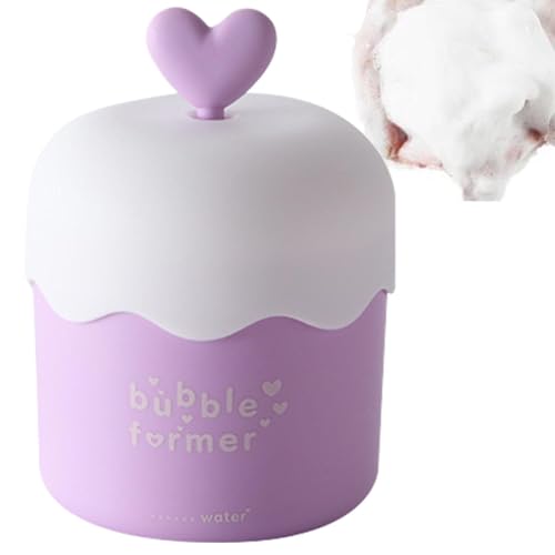 Limpiador de espuma, limpiador facial portátil, espuma para hacer burbujas, herramientas de ducha de lavado facial, limpiador manual de color lindo, para lavado facial, loción y acondicionador