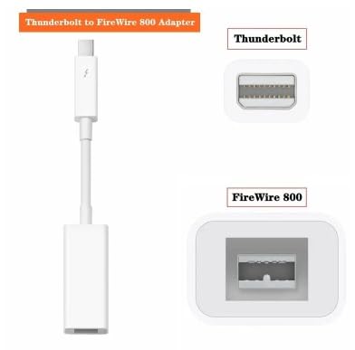 Thunderbolt 2 to FireWire 800 Adapter, Compatible with 1394B Thunderbolt 2 to FireWire 800 Adapter, Compatible with 1394B