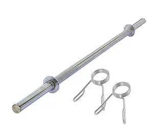 Bullar Weight Lifting Rod, Gym Bar , Chrome Plated Steel Gym Rod ,3 Feet Straight Bar (3Ft Straight, 19MM)