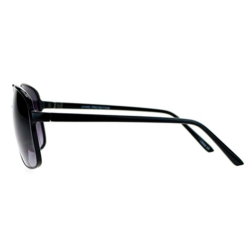 Sa106 Oversize Large Thin Plastic Racer Mens Sport Sunglasses Black #TOP3