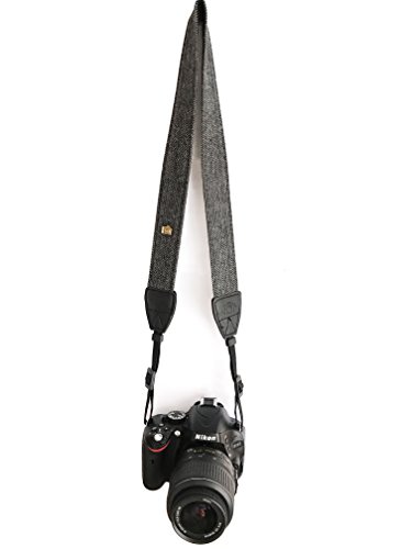 Alled Xn01-0943 Neck Shoulder Belt Strap, Vintage Print Soft Colorful Camera Straps For Women/Men, All Dslr/Nikon/Canon/Sony/Olympus/Samsung/Pentax/Olympus, Black #TOP5