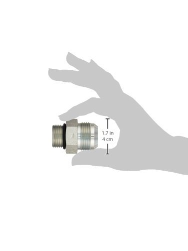 Image of Brennan Industries 6400-16-12-O Steel Straight Tube Fitting, 1-5 /16 inch-12 SAE x 1-1 /16 inch-12 SAE ORB Thread, 1 inch Male JIC x 1 inch Male O-Ring Boss