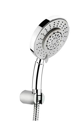 Stylish Adjustable Multi flow (6 flow) Bathroom ABS Hand Shower Set with 1.5 meter flexible SS Shower Tube and Wall Hook