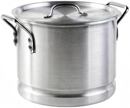 IMUSA Aluminum Steamer with Rack, 24 Qt, Silver